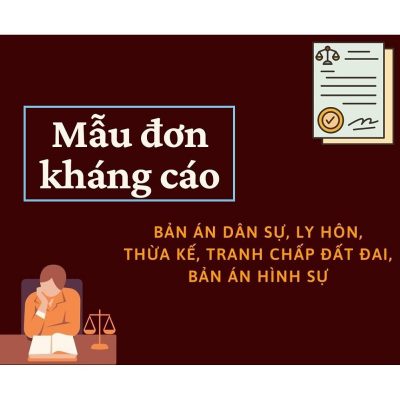 mẫu đơn kháng cáo 