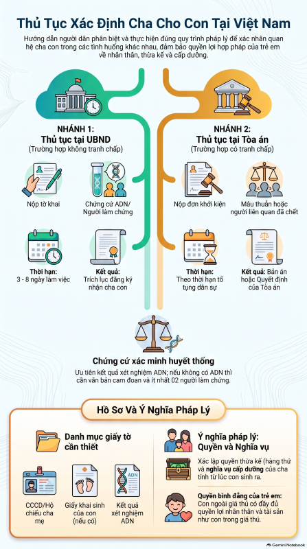 xác định cha cho con
